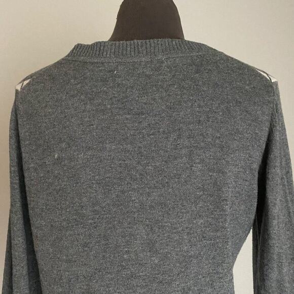 Old Navy sz S gray cotton diamond geo print sweater - Picture 5 of 9